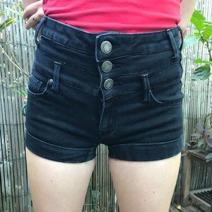 2/15$ARDENE High-Waist, Black, Denim Shorts🌸